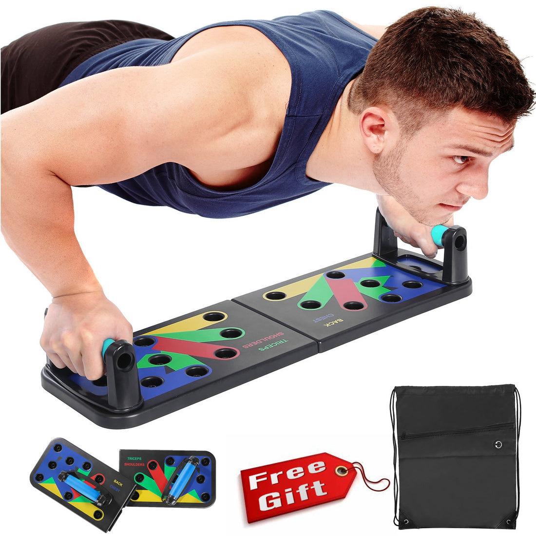 Foldable 14-Function Push-Up Board Abs Fitness Equipment