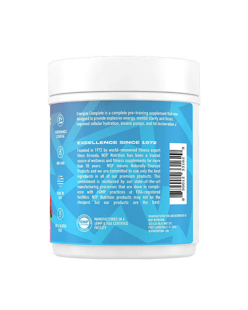 Energize Complete Pre-Workout Pump Blend for Fitness