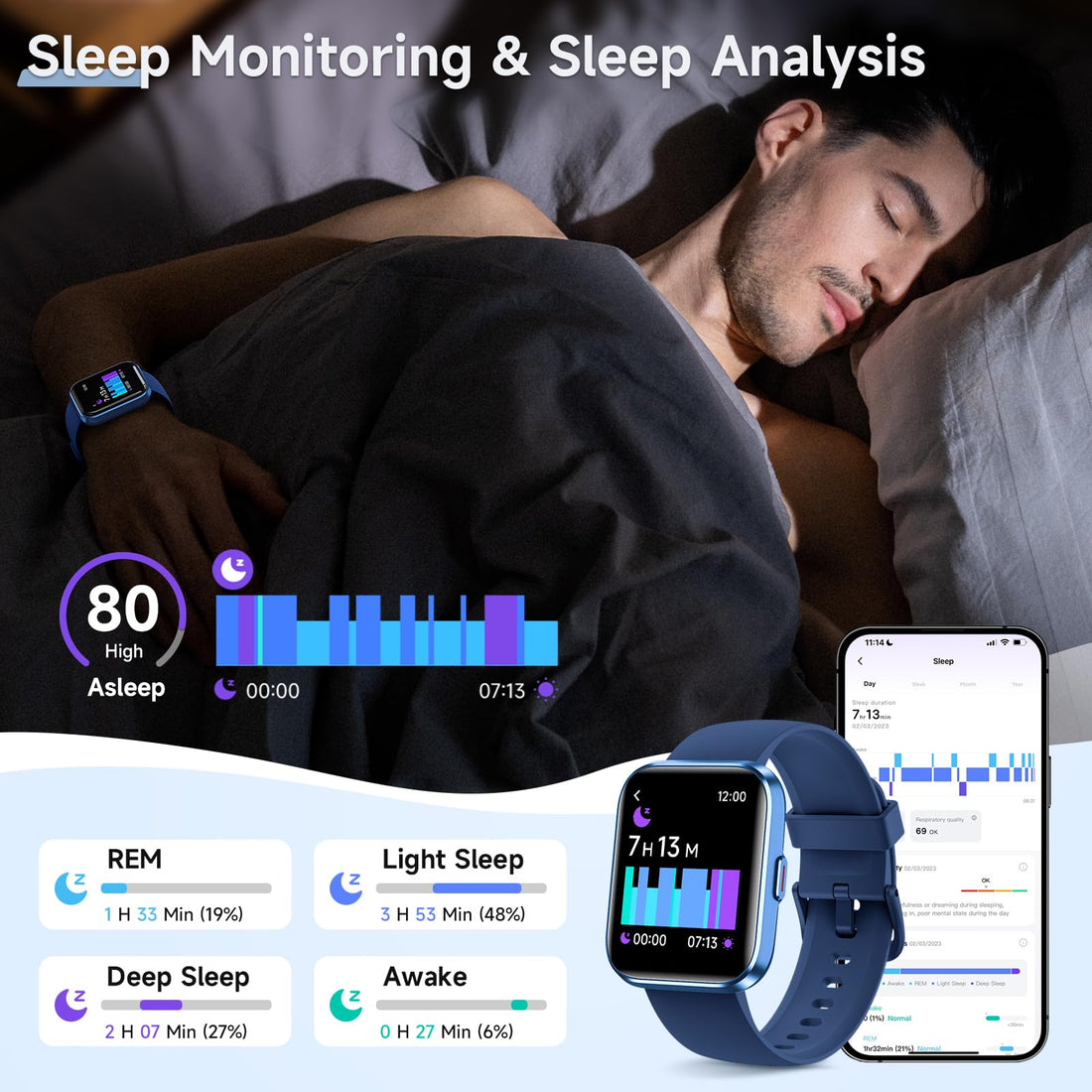 Women's 1.8-Inch Smartwatch Fitness Tracker with Alexa
