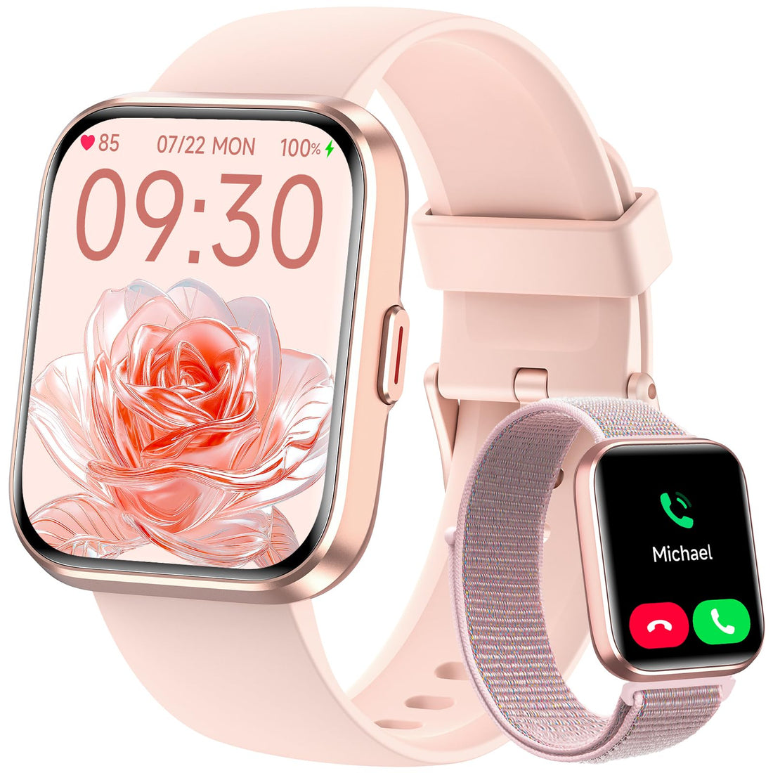 Women's 1.8-Inch Smartwatch Fitness Tracker with Alexa