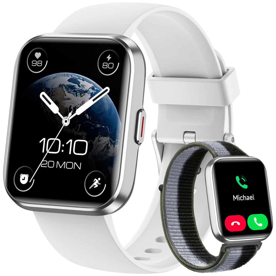 Women's 1.8-Inch Smartwatch Fitness Tracker with Alexa