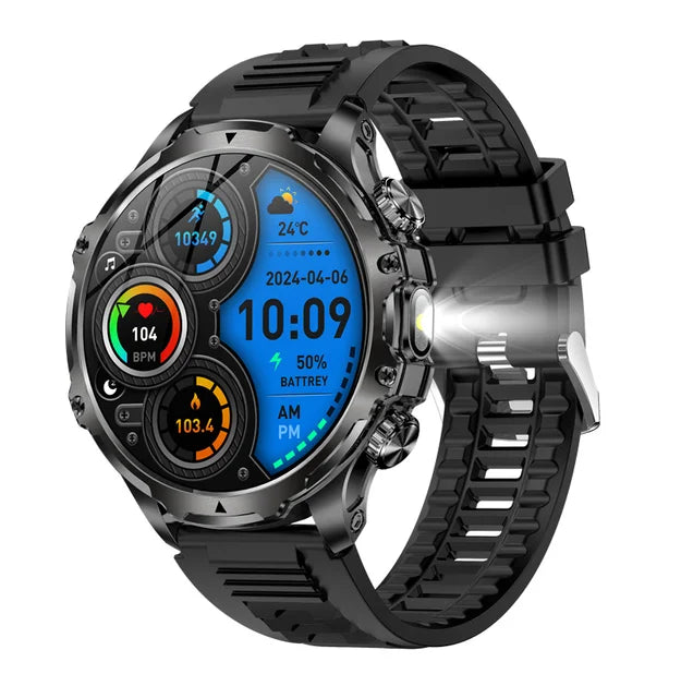Smart Watch LED Flashlight Fitness Tracker