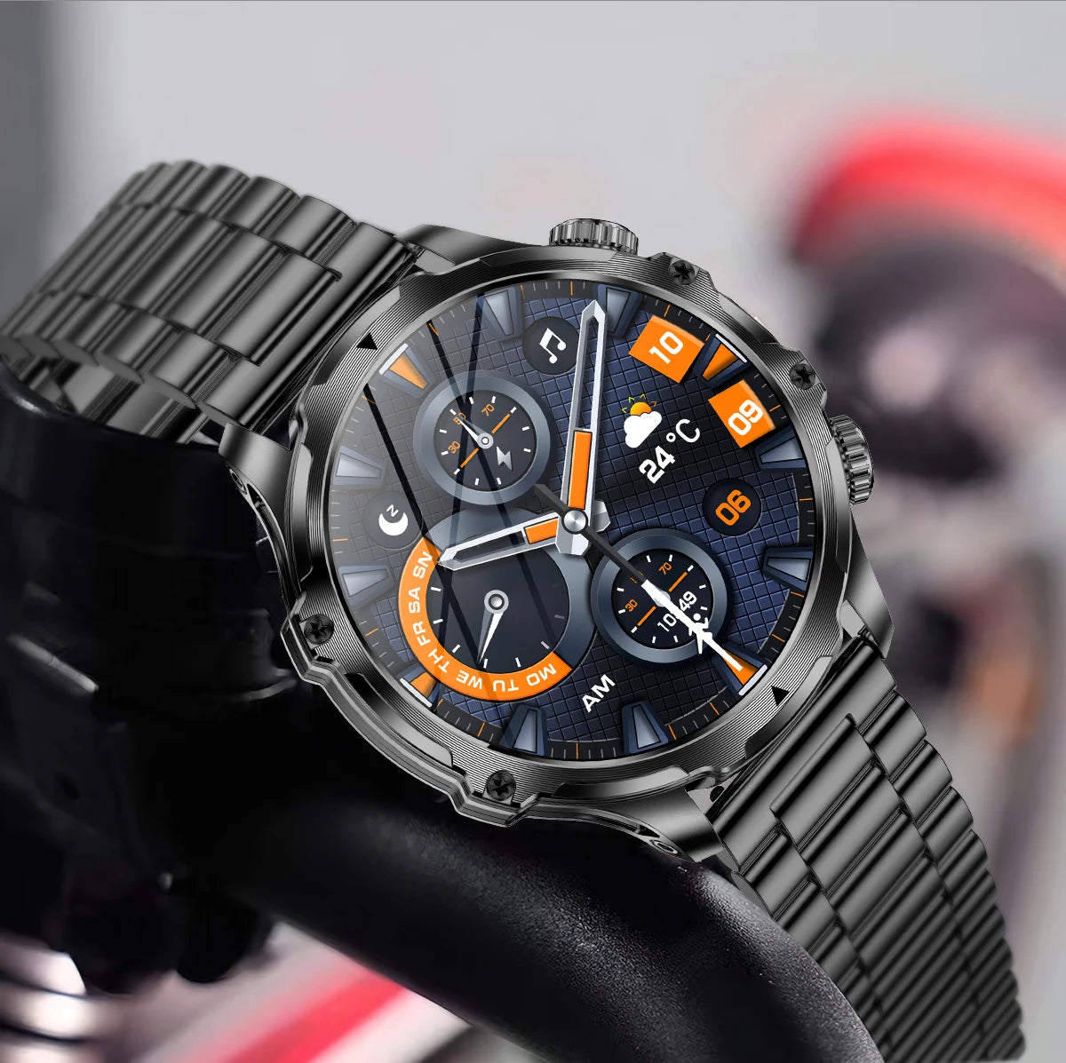 Smart Watch LED Flashlight Fitness Tracker