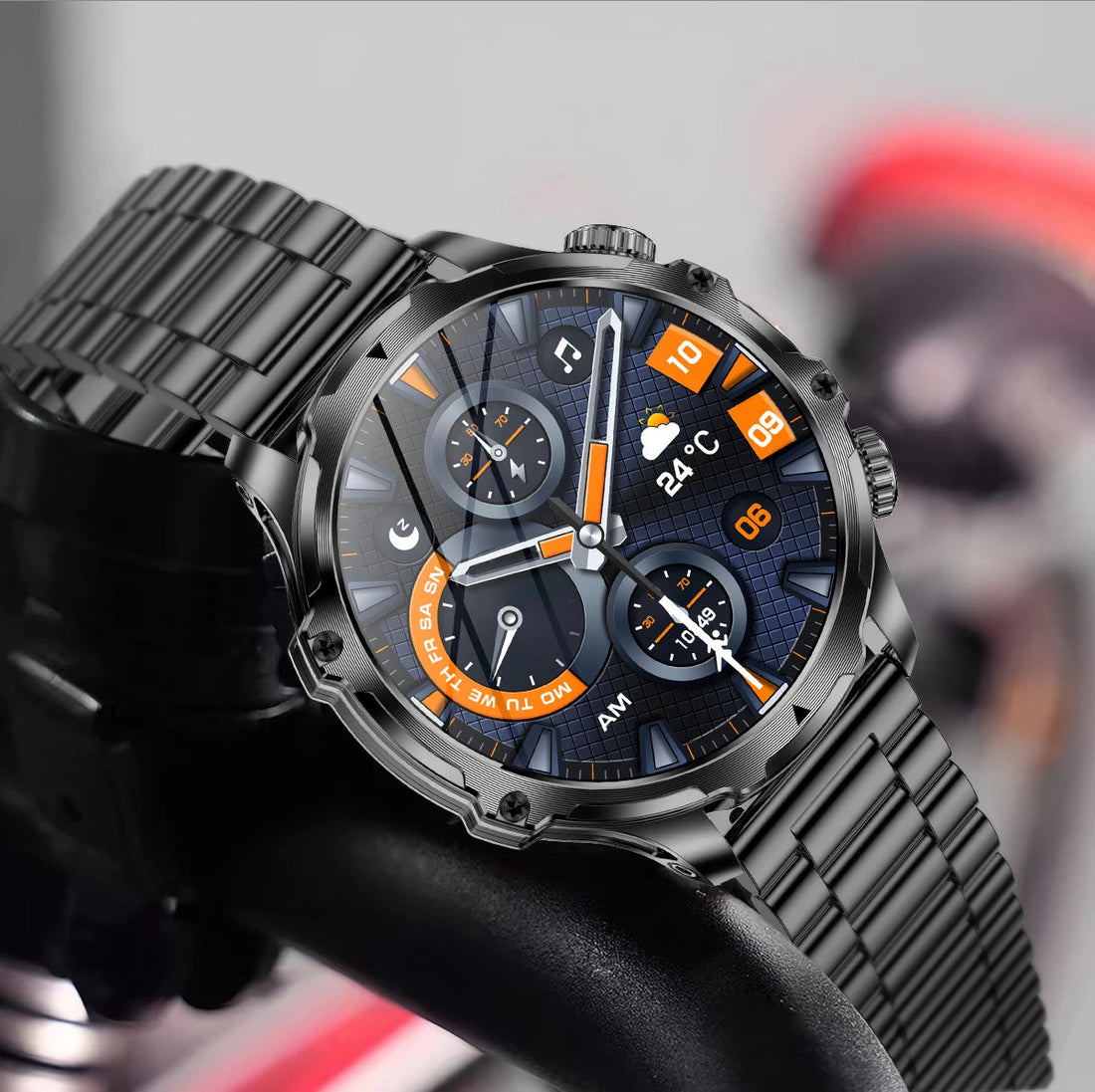 Smart Watch LED Flashlight Fitness Tracker