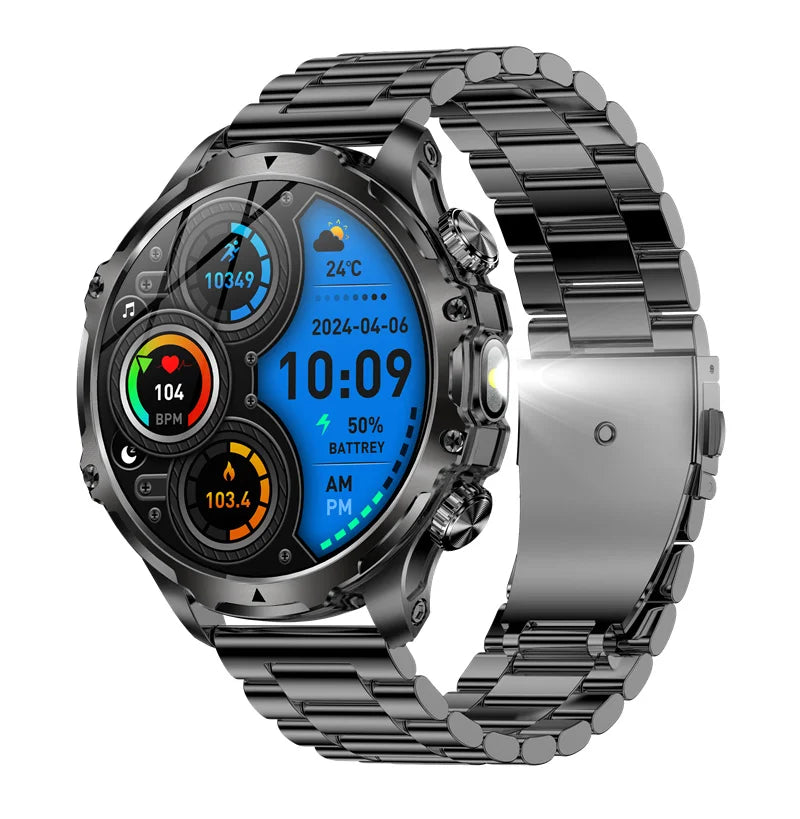 Smart Watch LED Flashlight Fitness Tracker