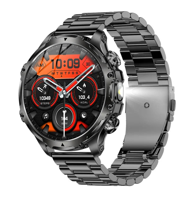Smart Watch LED Flashlight Fitness Tracker