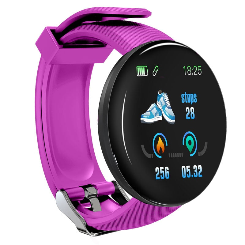 Bluetooth Round Smartwatch Blood Pressure Sport Tracker