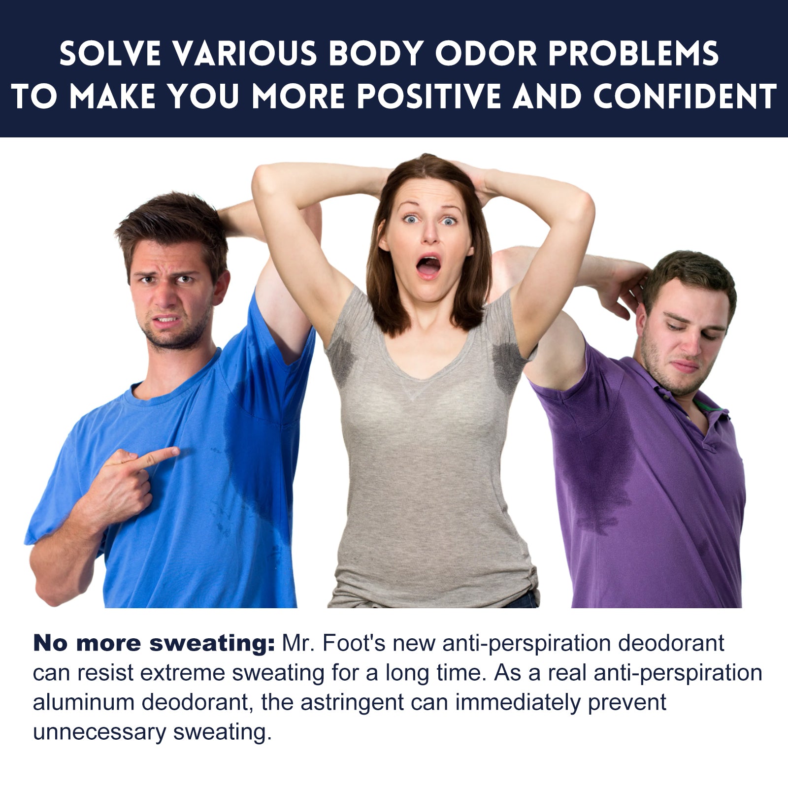 Portable Underarm Deodorant Spray Anti-Perspirant