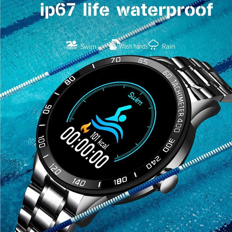 Men's LED Smartwatch Heart Rate Blood Pressure Tracker