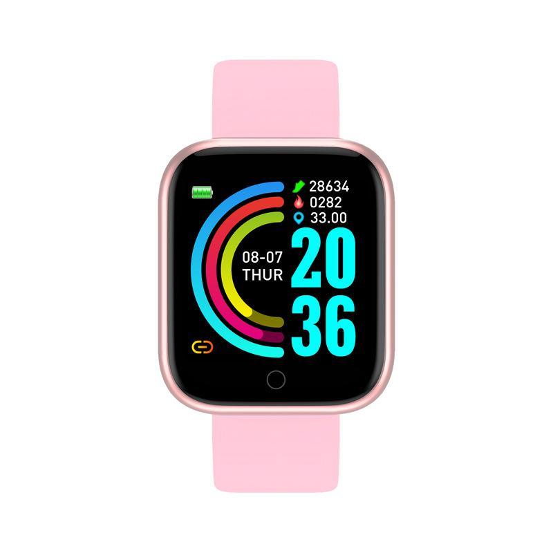 Y68 Bluetooth Smartwatch Waterproof Fitness Tracker