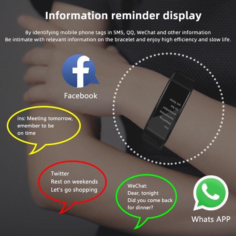 Smartwatch Heart Rate Blood Pressure Fitness Tracker