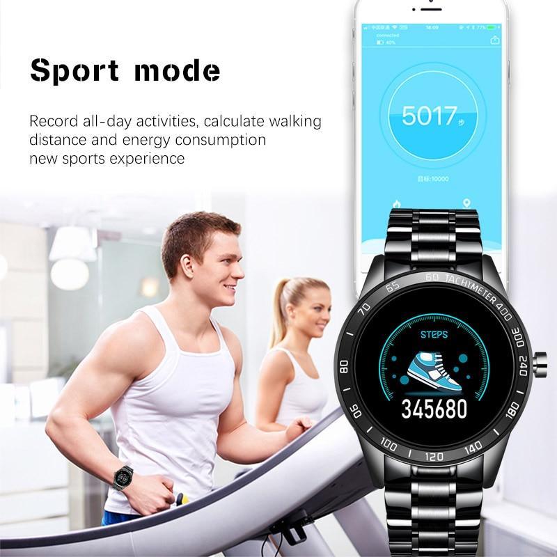 Men's LED Smartwatch Heart Rate Blood Pressure Tracker