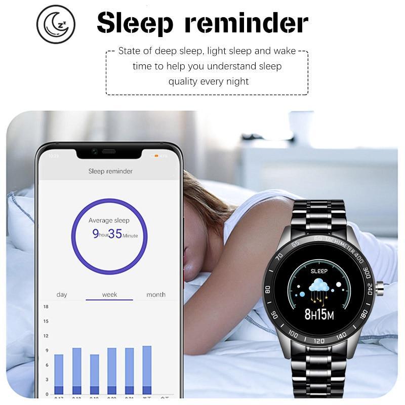 Men's LED Smartwatch Heart Rate Blood Pressure Tracker