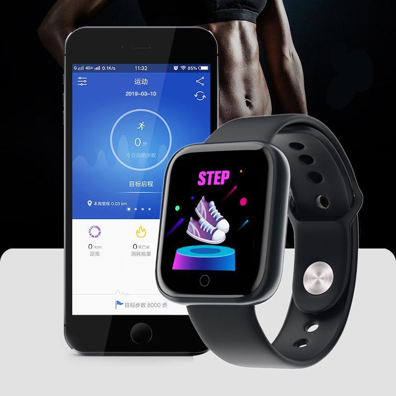 Y68 Bluetooth Smartwatch Waterproof Fitness Tracker