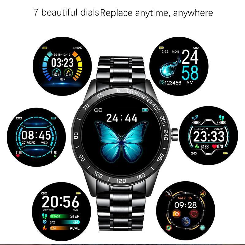 Men's LED Smartwatch Heart Rate Blood Pressure Tracker