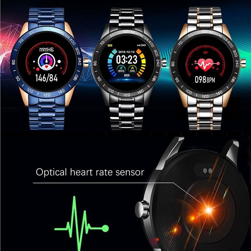 Men's LED Smartwatch Heart Rate Blood Pressure Tracker