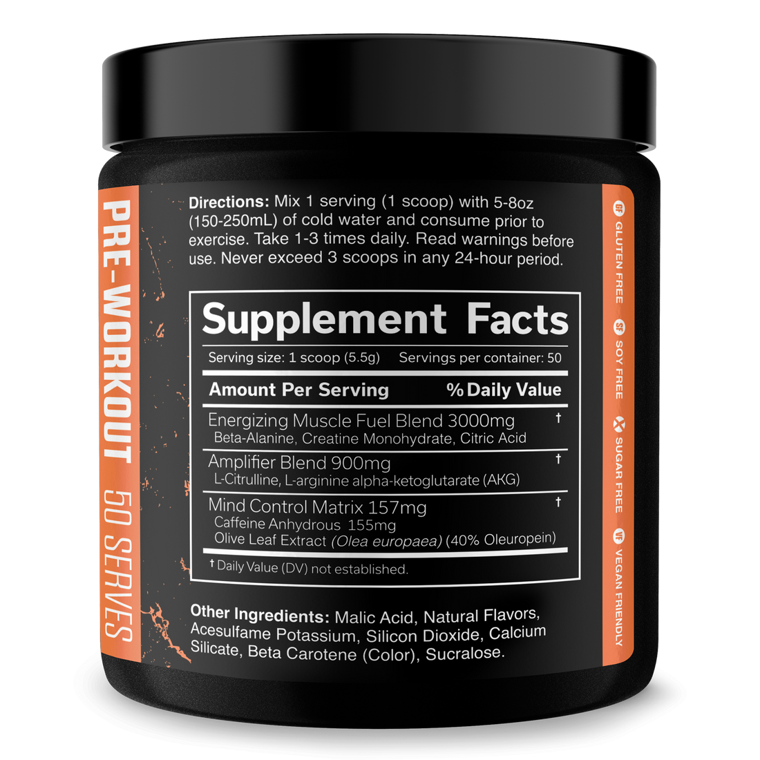 Pre-Workout Supplement for Fitness Training