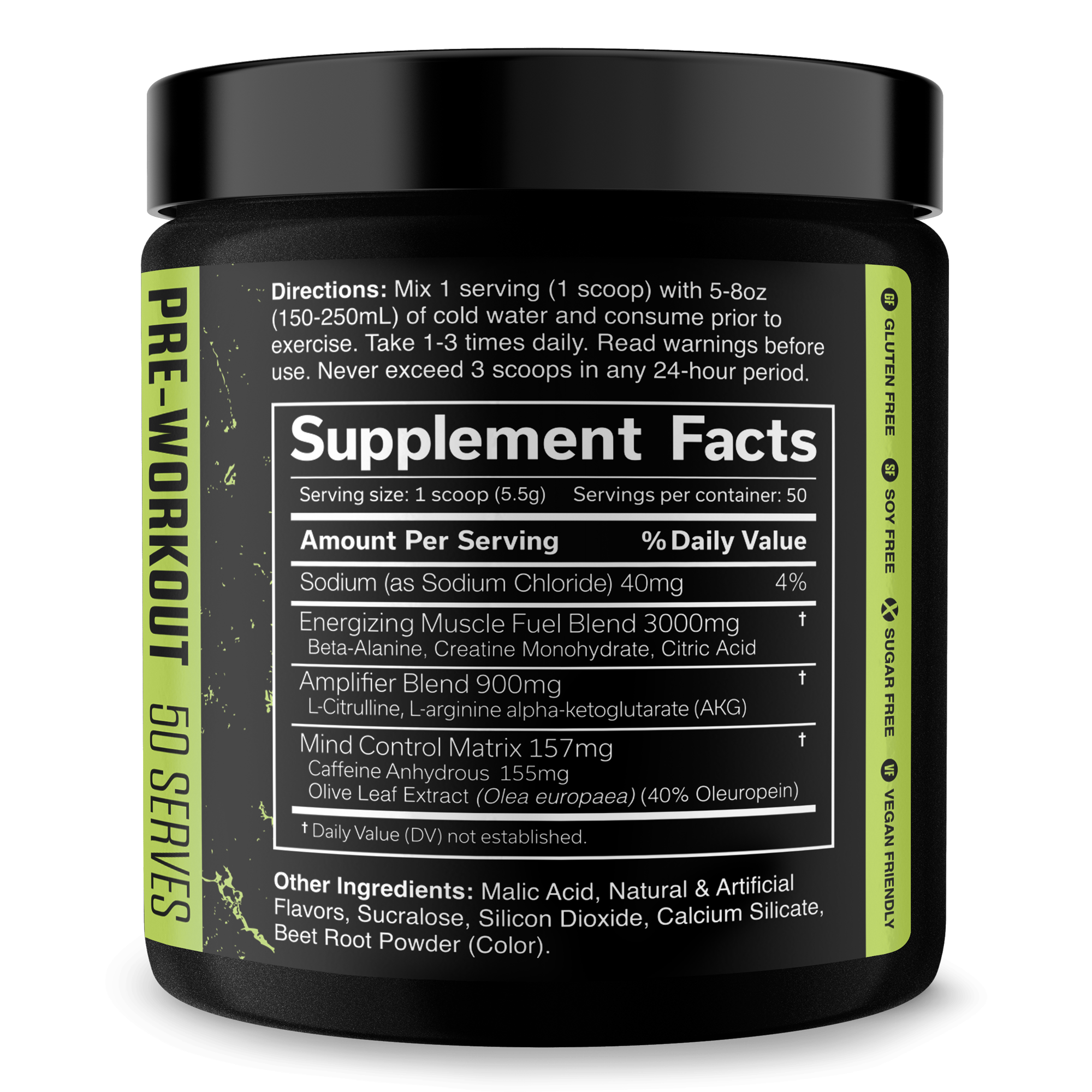 Pre-Workout Supplement for Fitness Training
