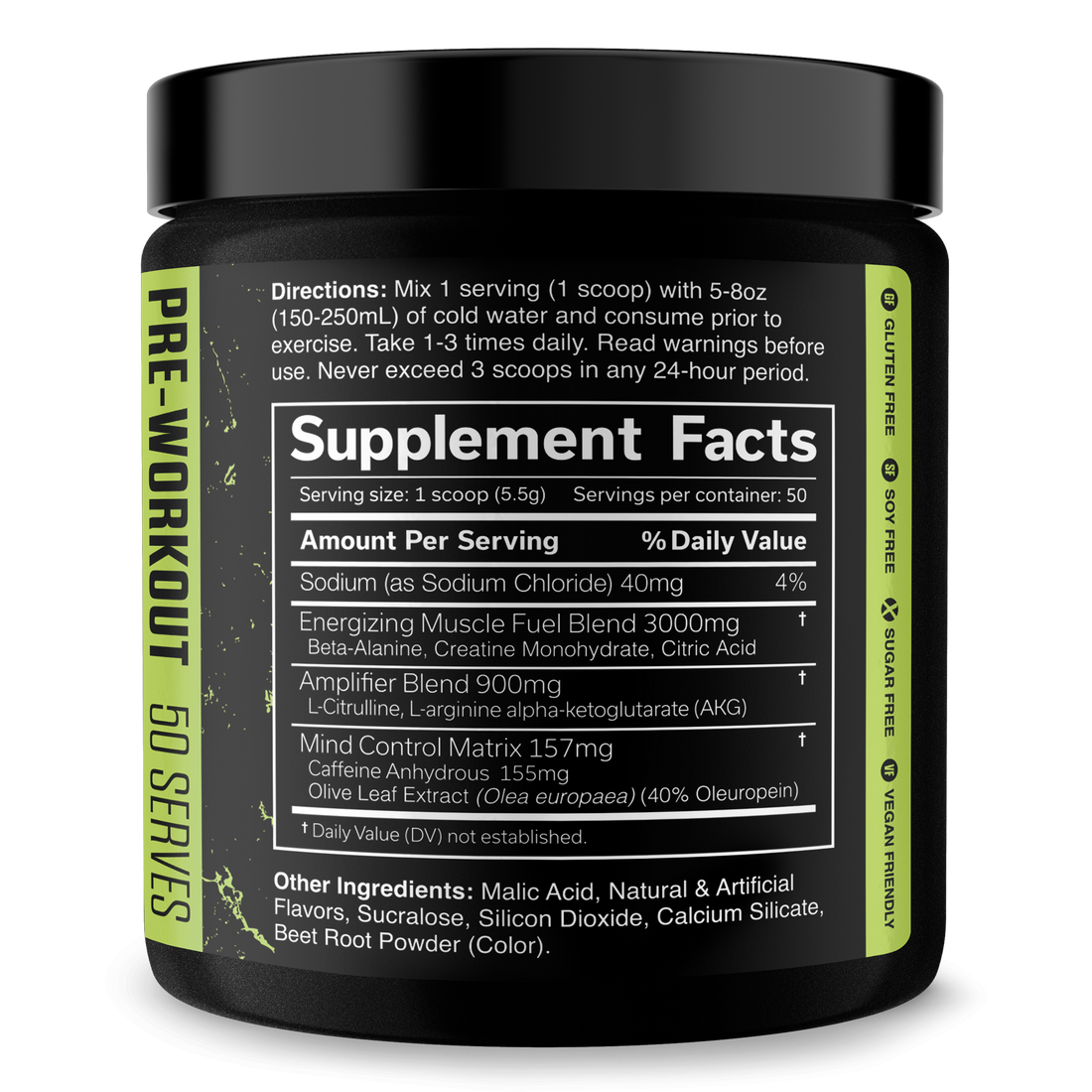 Pre-Workout Supplement for Fitness Training