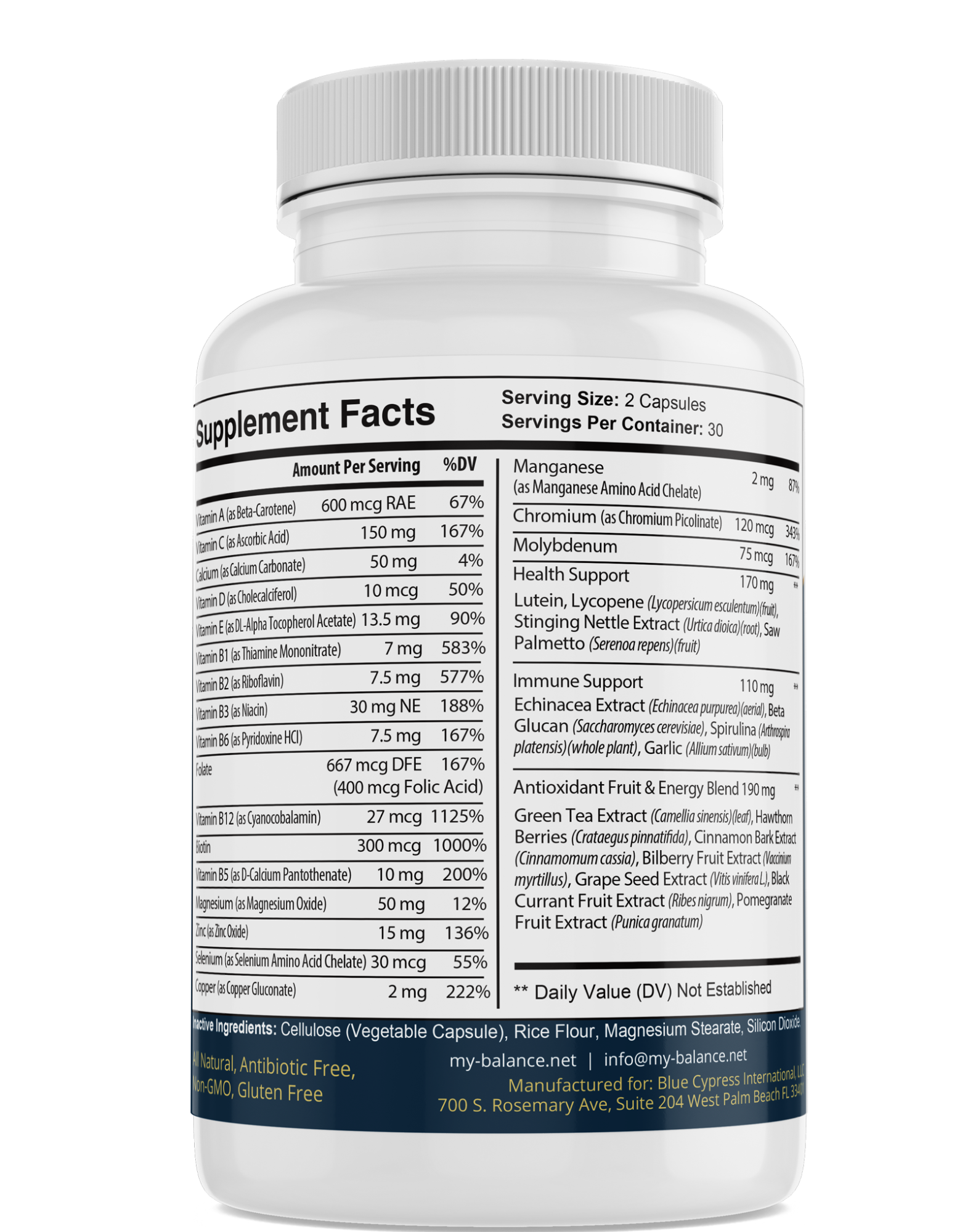 Once Daily Multivitamin for Everyday Nutrition Support