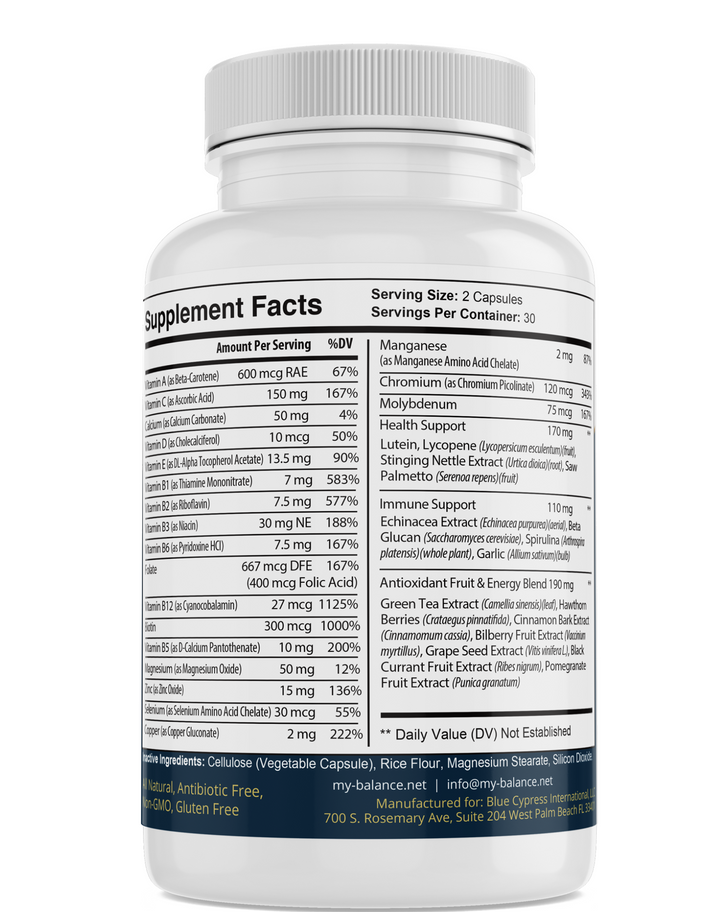 Once Daily Multivitamin for Everyday Nutrition Support