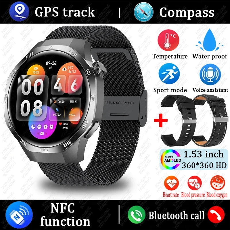 Watch 5 MAX AMOLED GPS Bluetooth Sports Smartwatch