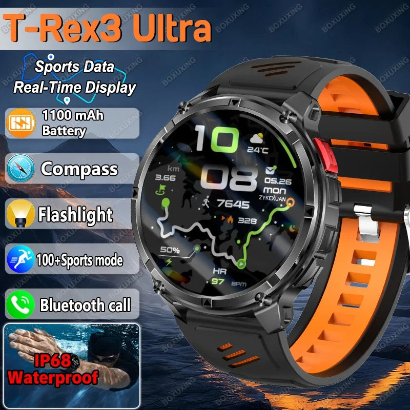 T-Rex3 Ultra Military Smartwatch GPS Sports Tracker