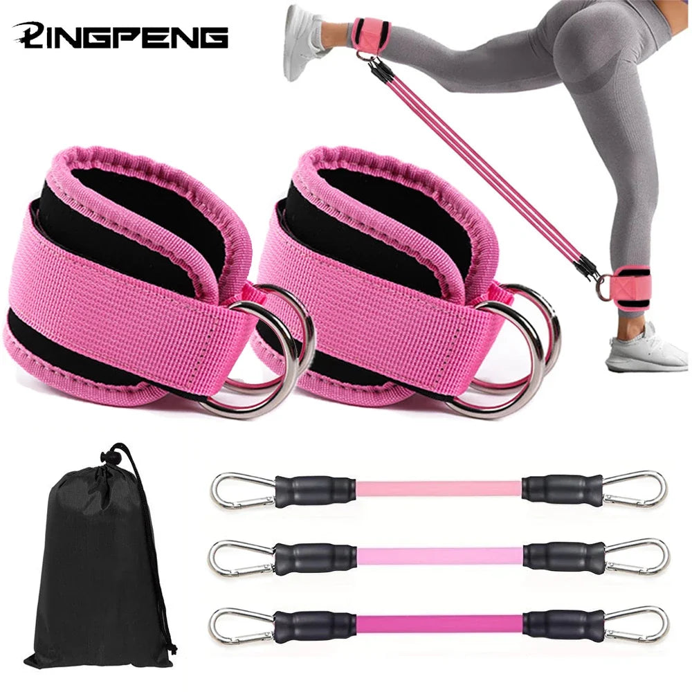 Ankle Strap Resistance Bands Fitness Workout Set