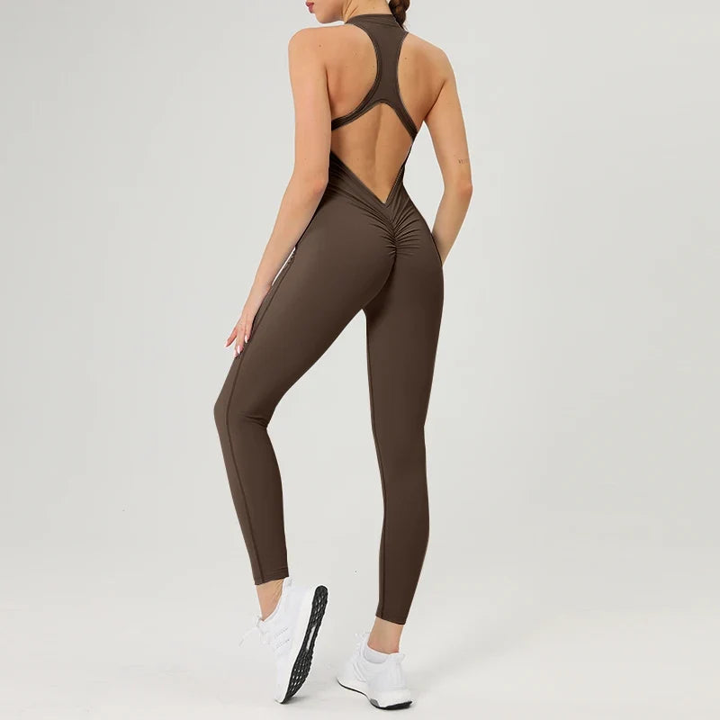 Stylish and Functional Fitness Jumpsuit for Women