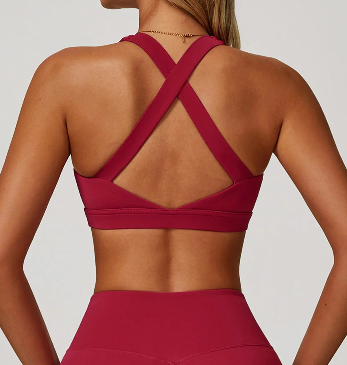 Women's Backless Quick-Dry Push-Up Yoga Sports Bra