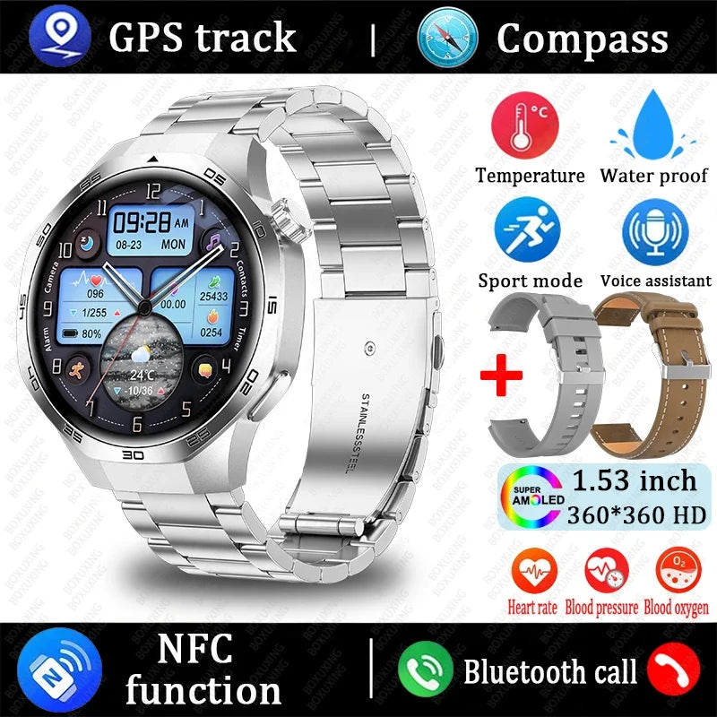 Watch 5 MAX AMOLED GPS Bluetooth Sports Smartwatch
