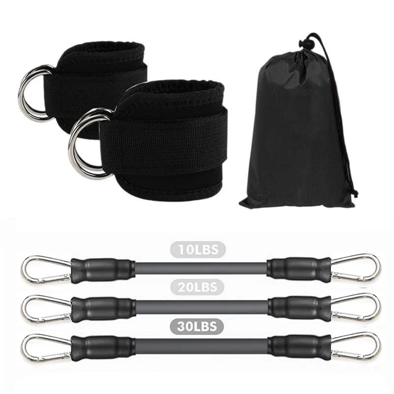 Ankle Strap Resistance Bands Fitness Workout Set
