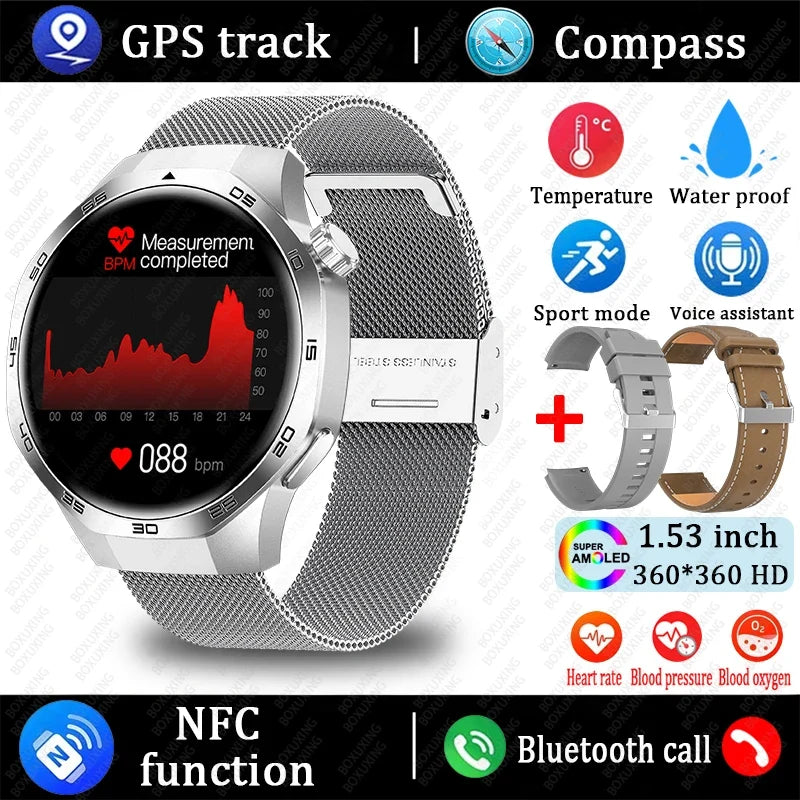 Watch 5 MAX AMOLED GPS Bluetooth Sports Smartwatch