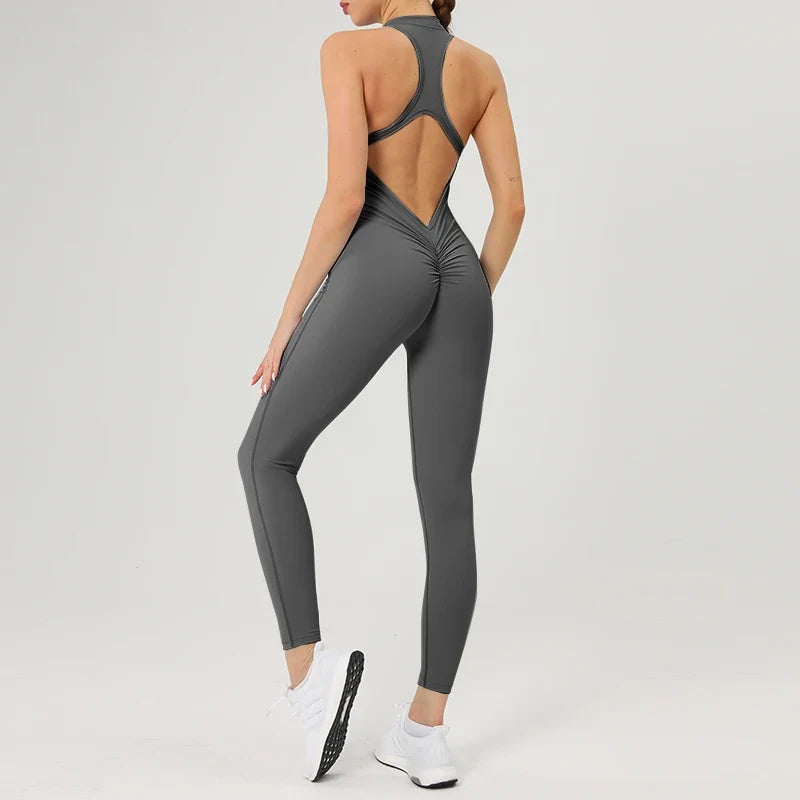 Stylish and Functional Fitness Jumpsuit for Women