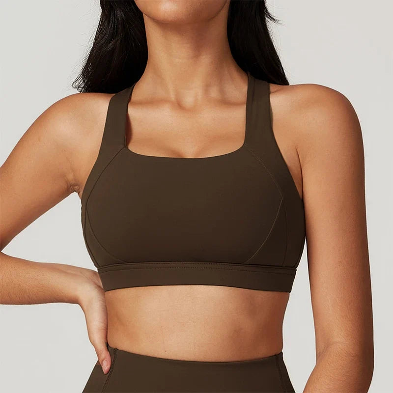 Women's Backless Quick-Dry Push-Up Yoga Sports Bra