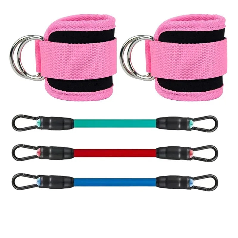 Ankle Strap Resistance Bands Fitness Workout Set