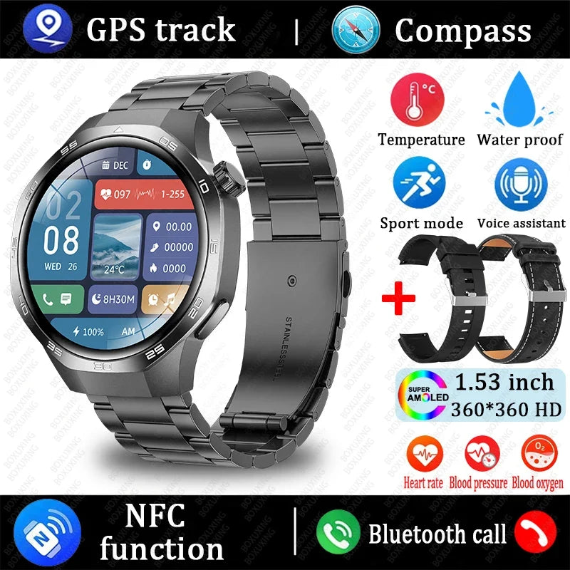 Watch 5 MAX AMOLED GPS Bluetooth Sports Smartwatch