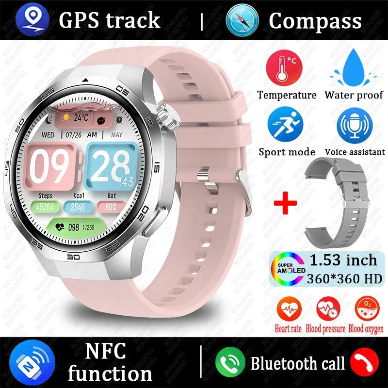 Watch 5 MAX AMOLED GPS Bluetooth Sports Smartwatch