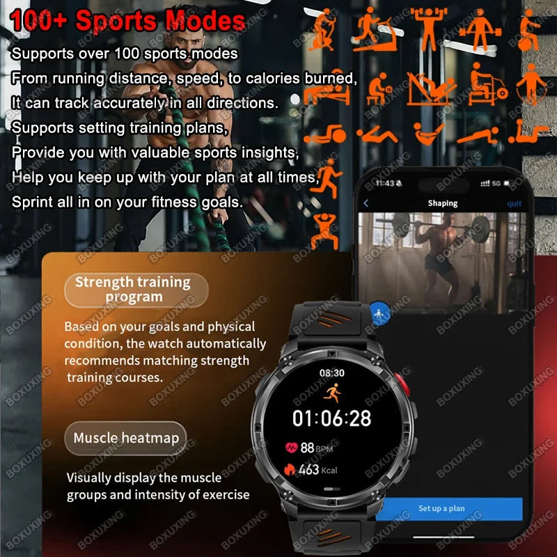 T-Rex3 Ultra Military Smartwatch GPS Sports Tracker