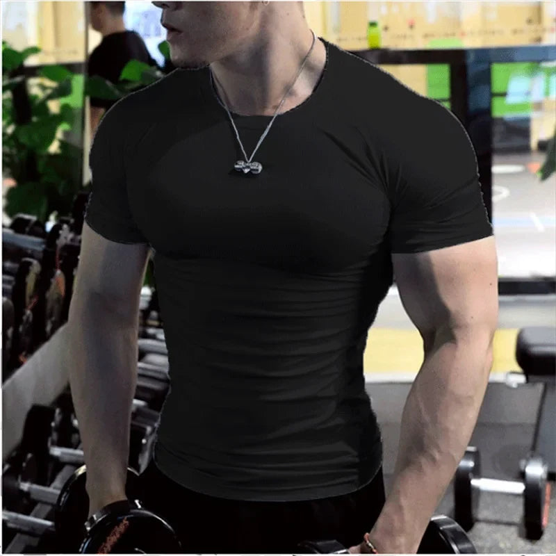 Men's Compression Quick-Dry Fitness Gym Tee