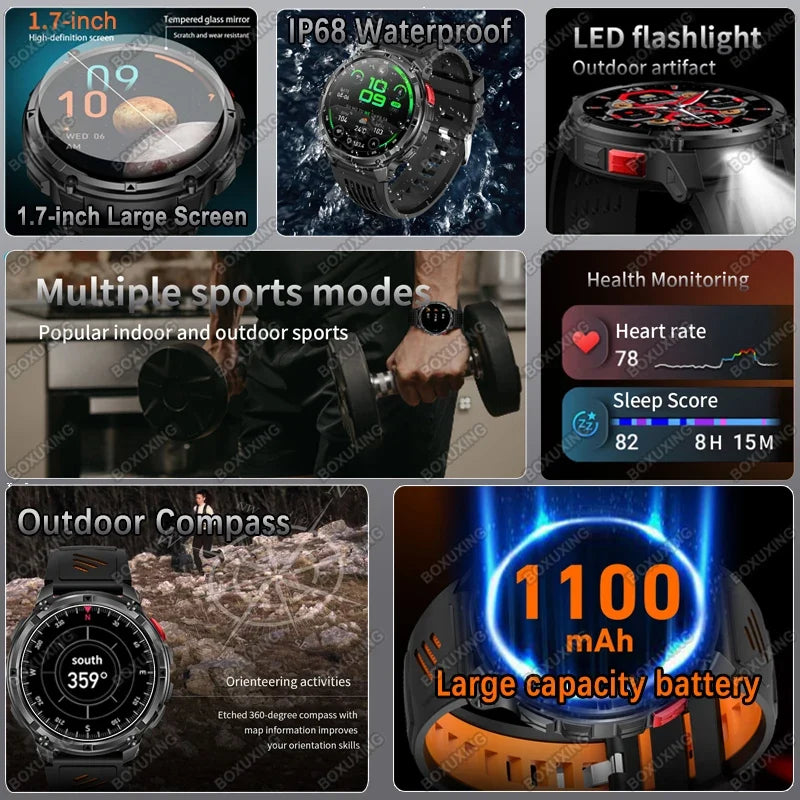 T-Rex3 Ultra Military Smartwatch GPS Sports Tracker