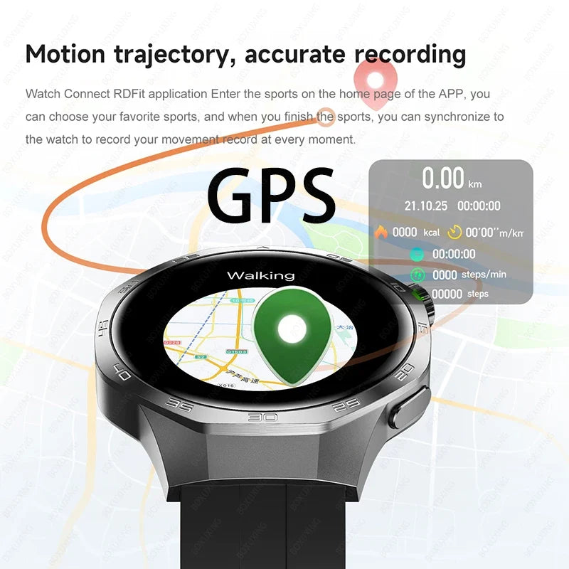 Watch 5 MAX AMOLED GPS Bluetooth Sports Smartwatch