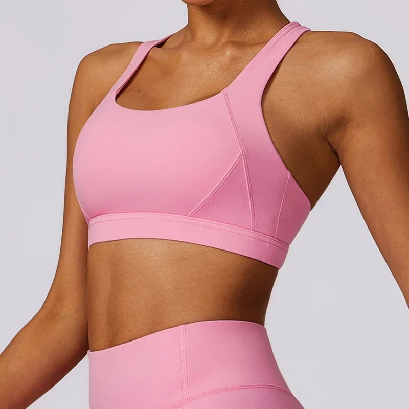 Women's Backless Quick-Dry Push-Up Yoga Sports Bra
