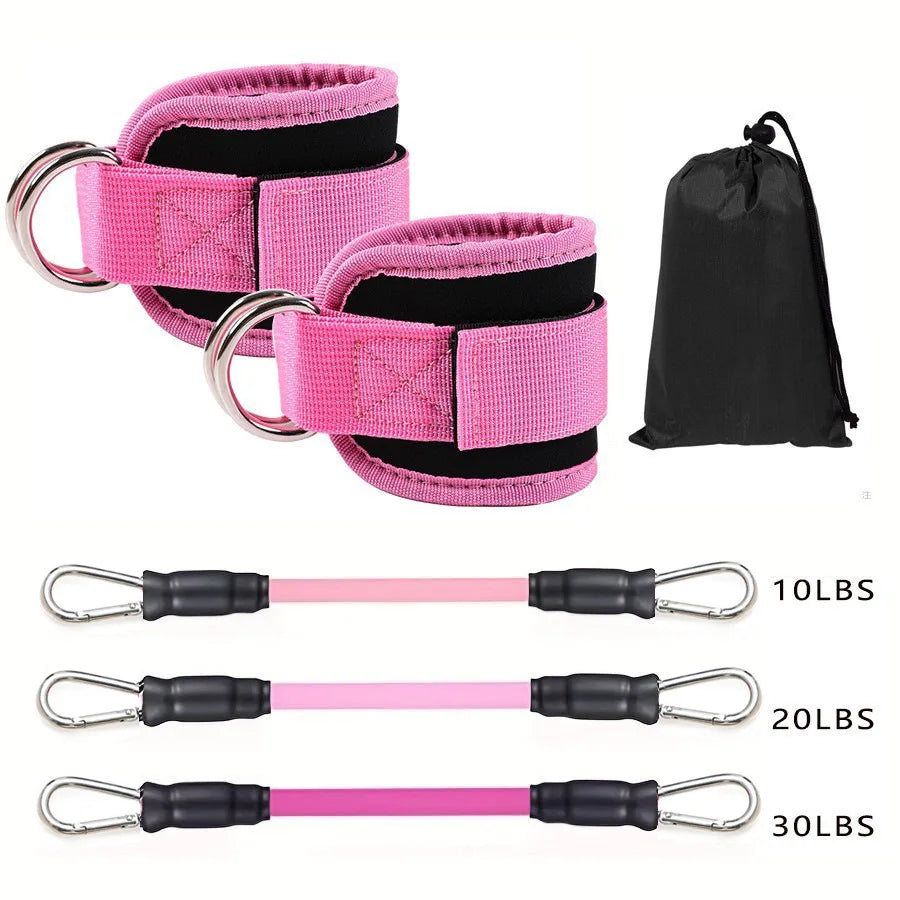 Ankle Strap Resistance Bands Fitness Workout Set