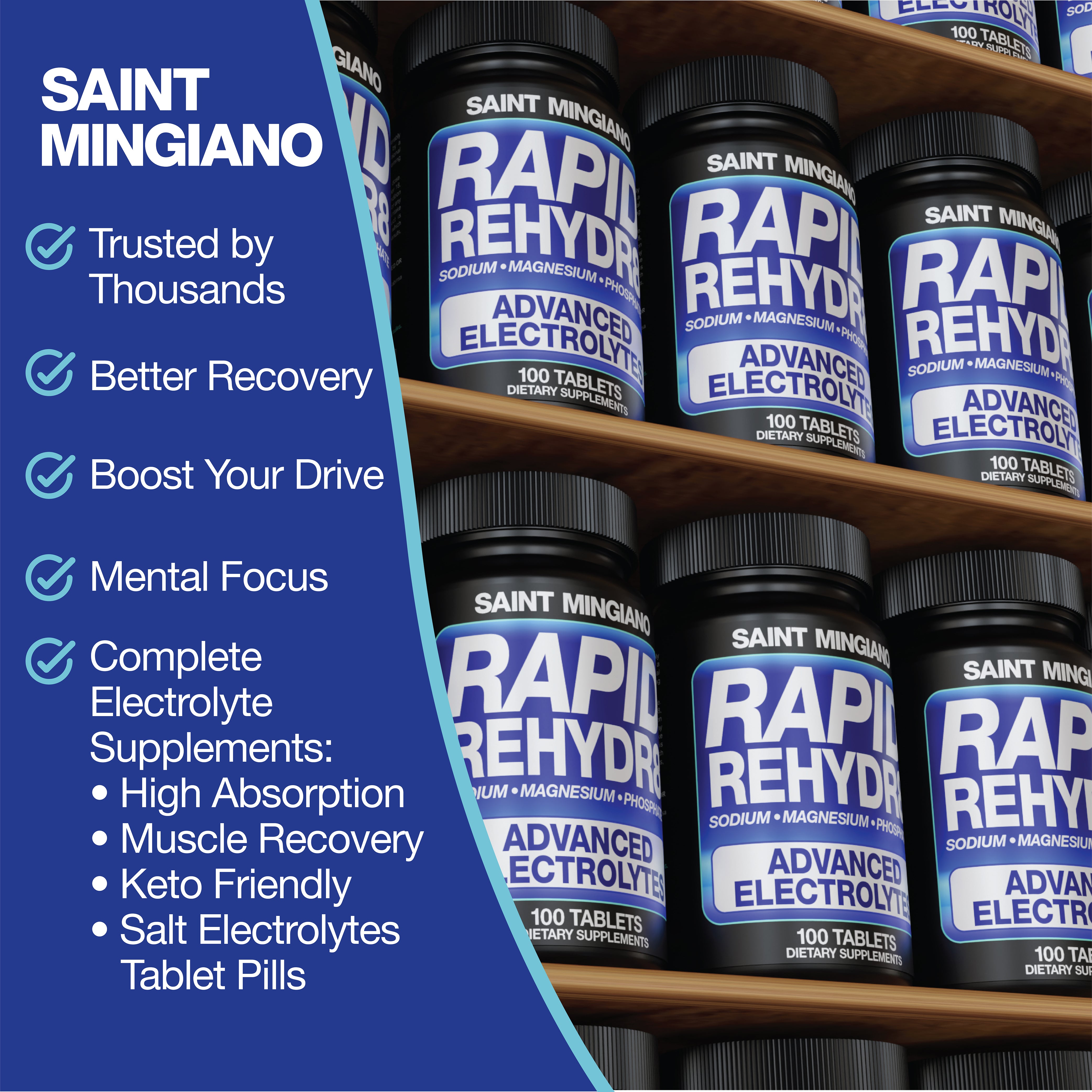 Rapid Rehydr8 Electrolyte Supplement 100 Capsules